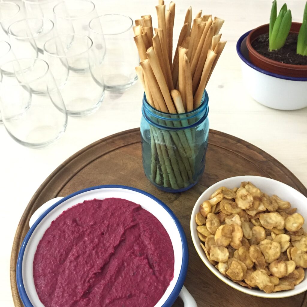 beetroot cannellini dip