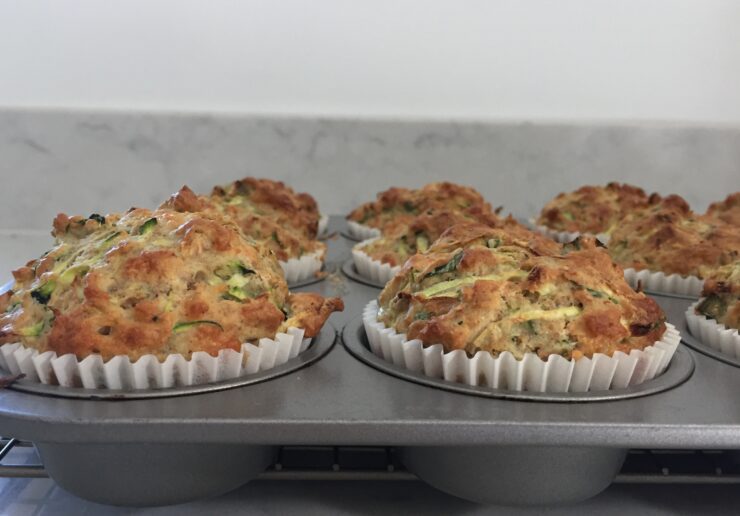 cheese and courgette muffins