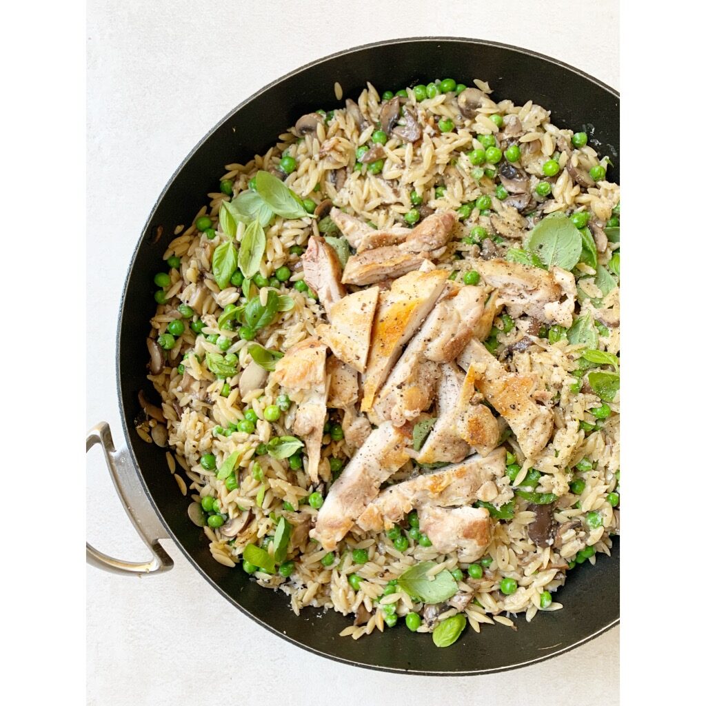 one pan chicken orzo